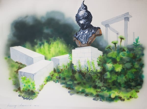 Alexander Dashevskiy, MONUMENT TO THE ARTIST • ПАМЯТНИК ХУДОЖНИКУ, 2020