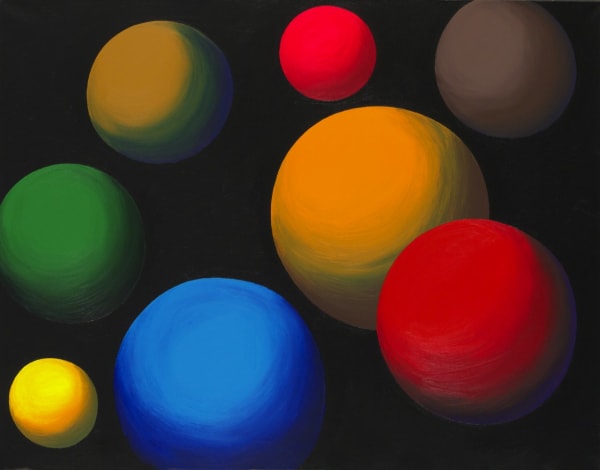 Oleg Khvostov SMALL SPACE LANDSCAPE • МАЛЫЙ КОСМИЧЕСКИЙ ПЕЙЗАЖ, 2015 Canvas, acrylic Холст, акрил 27 1/2 x 35 3/8 in 70 x 90 cm