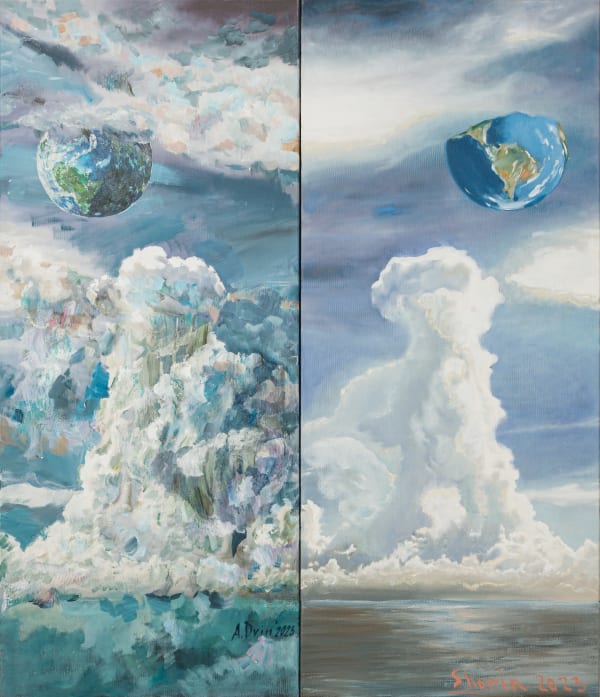 Dmitry Shorin and Andrey Dvin, PLANETA TERRAE (diptych), 2023