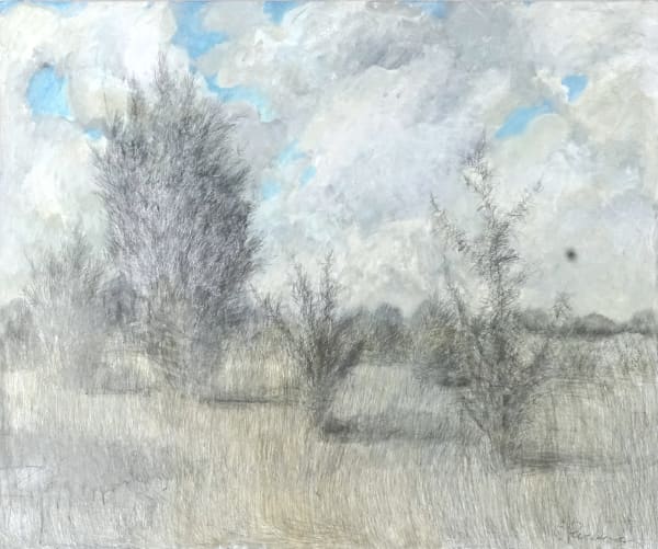 Katya Rozhkova ENDLESS LANDSCAPE • БЕСКОНЕЧНЫЙ ПЕЙЗАЖ, 2019 Canvas, mixed media Холст, смешанная техника 100 x 120 cm 39 3/8 x 47 1/4 in