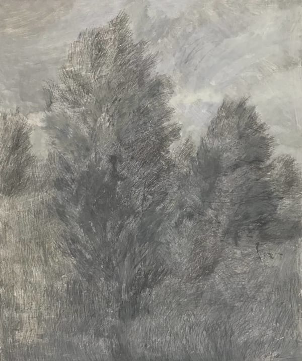 Katya Rozhkova LANDSCAPE 2 • ПЕЙЗАЖ 2, 2019 Canvas, acrylic, pencil Холст, акрил, карандаш 120 x 100 cm 47 1/4 x 39 3/8 in