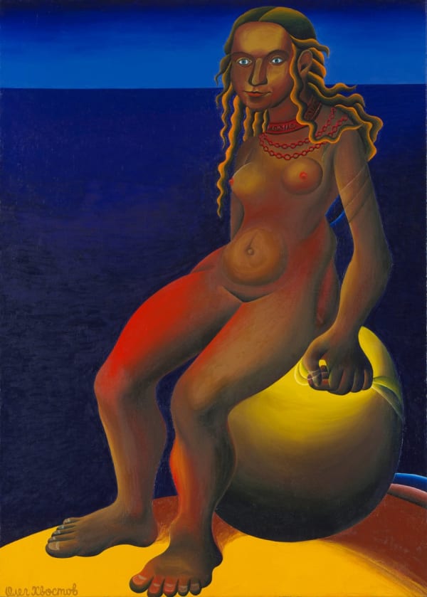 Oleg Khvostov, GIRL ON THE BALL • ДЕВУШКА НА ШАРЕ, 2004