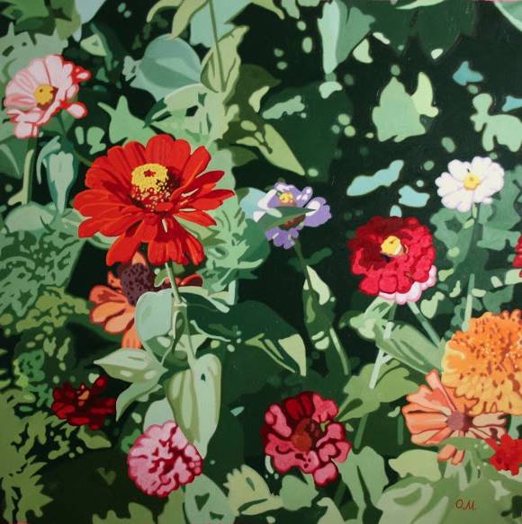 Oleg Maslov, FROM THE CYCLE "ECHINACEAS AND ZINNIAS" №6 • ИЗ ЦИКЛА "ЭХИНАЦЕИ И ЦИНИИ" №6, 2015