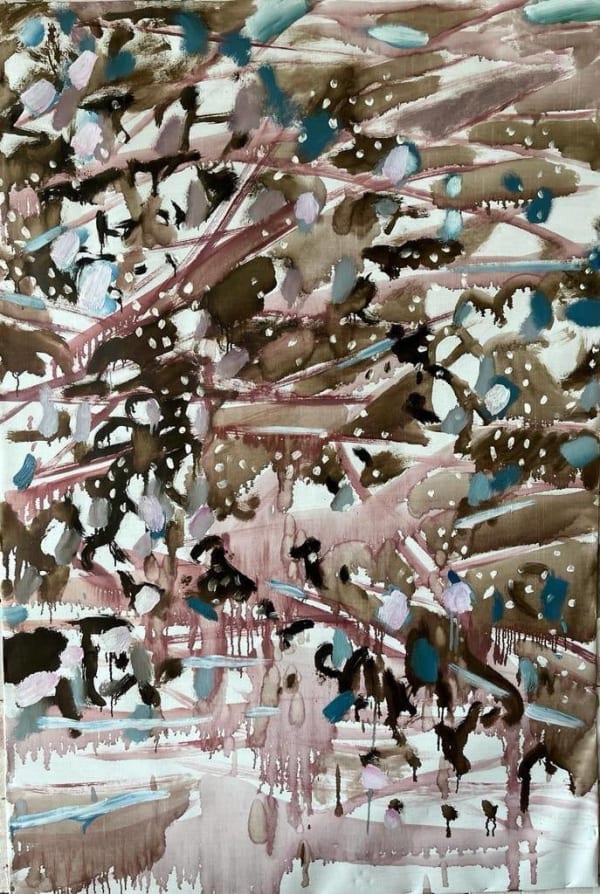 Asya Feoktistova COME INTO MY GARDEN! DETAILS OF THE FIRST DAY • ВОЙДИ В МОЙ САД! ПОДРОБНОСТИ ПЕРВОГО ДНЯ, 2023 Canvas, oil Холст, масло 180 x 120 cm 70 7/8 x 47 1/4 in