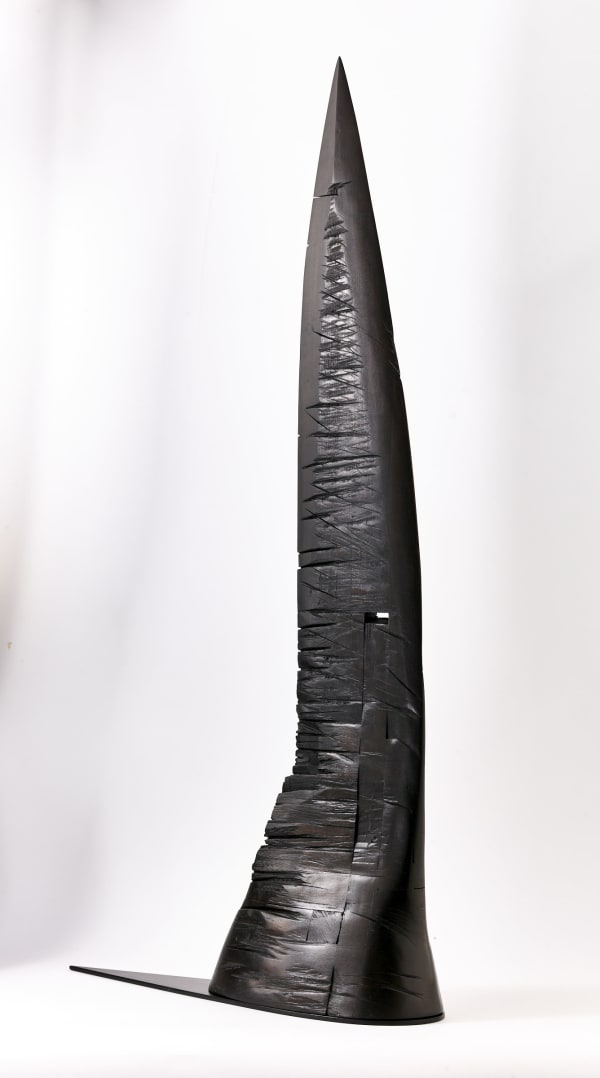 Valery Pchelin DRIFTER 01 • ДРИФТЕР 01 Caucasian beech, black tinted, oil, wax. Кавказский бук, чёрная тонировка, масло, воск 112 x 55 x 15 cm 44 1/8 x 21 5/8 x 5 7/8 in