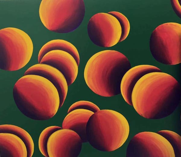 Oleg Khvostov, STILL LIFE WITH PEACHES • НАТЮРМОРТ С ПЕРСИКАМИ, 2016