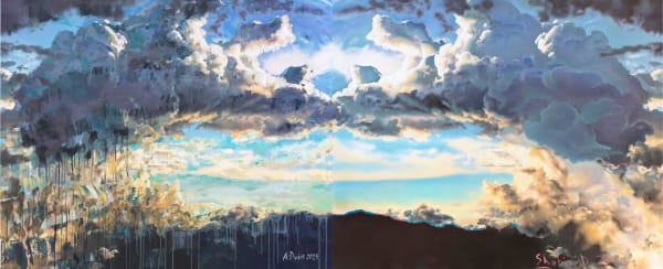 Dmitry Shorin and Andrey Dvin, CYCLONE (diptych), 2023