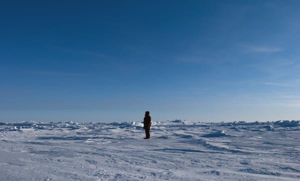 Guido van der Werve, Nummer negen, the day I didn't turn with the world (video still), 2007