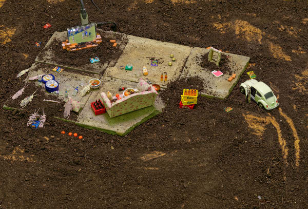 Arturo Kameya France v Peru (Reruns), 2024 Commissioned by Marres, Maastricht (NL) Mixed media Variable dimensions