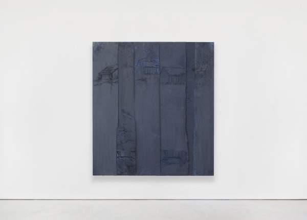 Michael Raedecker, pillar, 2014