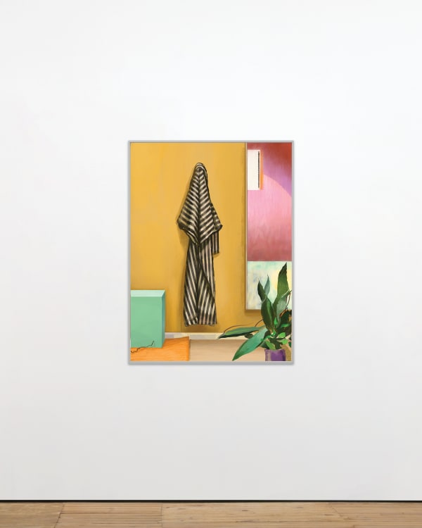 Matthias Weischer Kimono, 2024 iPad Drawing, C-Print in grey frame 136 x 100.5 cm | 53 1/2 x 39 5/8 in Edition of 5