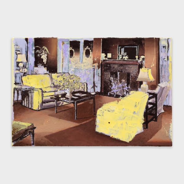 Matthias Weischer Salon ‘25, 2025 Oil on canvas 40 x 60 cm | 15 3/4 x 23 5/8 in