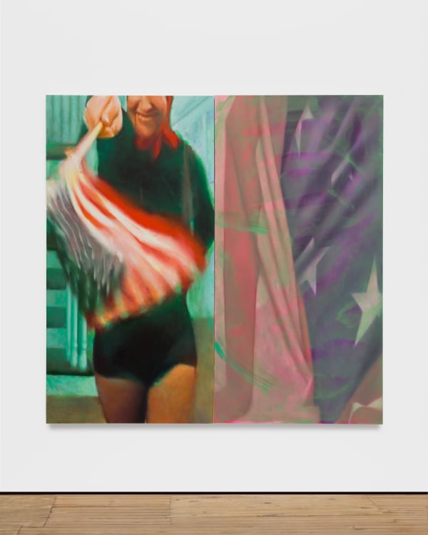 Louise Giovanelli Le Temps Perdu, 2025 Oil on linen, diptych 178 x 182 cm | 70 1/8 x 71 5/8 in
