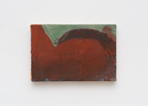 Christine Safa Visage couché III, 2023 Oil on canvas 16 x 24 cm | 6 1/4 x 9 1/2 in Courtesy Galerie Lelong & Co.