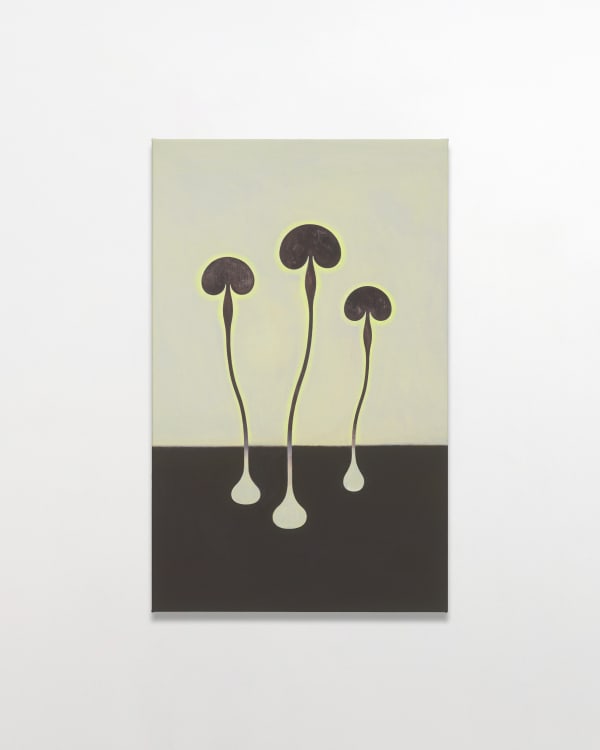 Charles Avery Untitled (Three beings), 2024 Acrylic on linen 80 x 50 cm | 31 1/2 x 19 3/4 in
