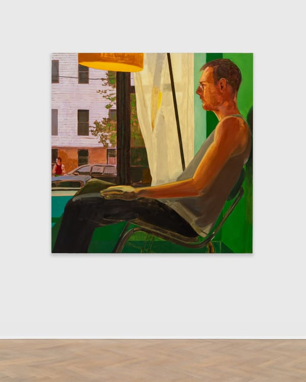 Anthony Cudahy Tilt, 2025 Oil on linen 121.9 x 121.9 cm | 48 x 48 in