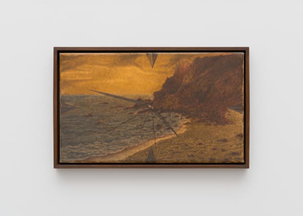 Rafał Topolewski 5 am, 2024 Oil on linen, framed 28 x 45 cm | 11 x 17 3/4 in