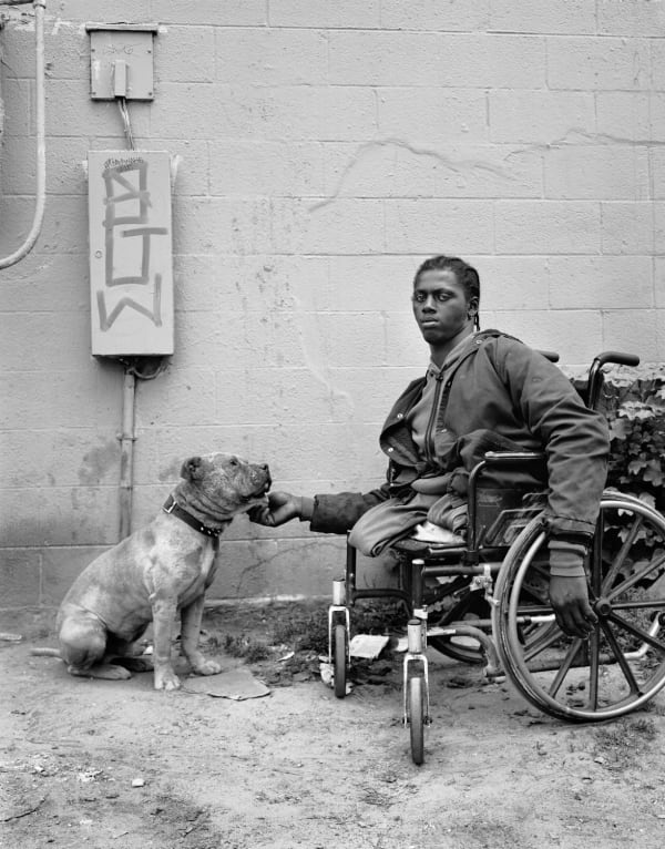 Dana Lixenberg, Dusty with his dog Too Short, 1993