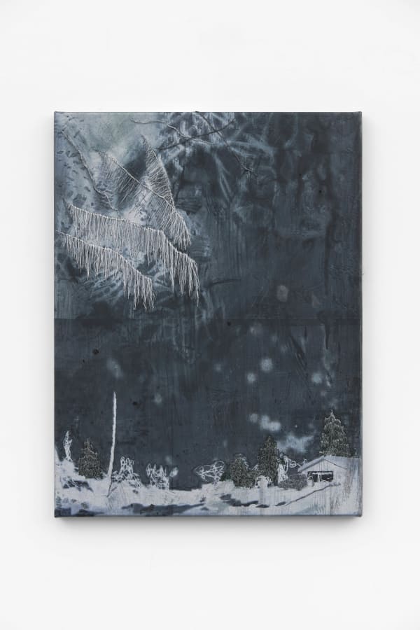 Michael Raedecker, demo (backtrack-silver), 2020