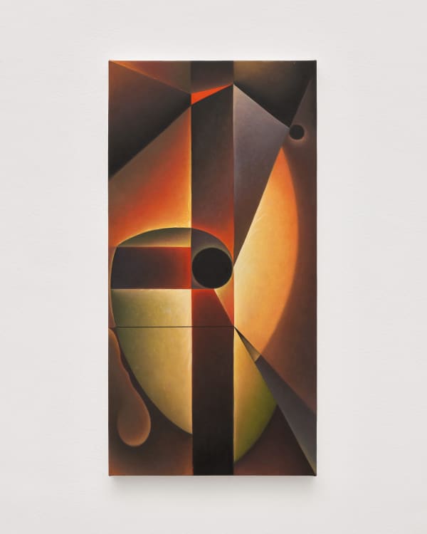 Angela Heisch Shafts, 2024 Oil on linen 76.2 x 38.5 cm | 30 x 15 1/8 in