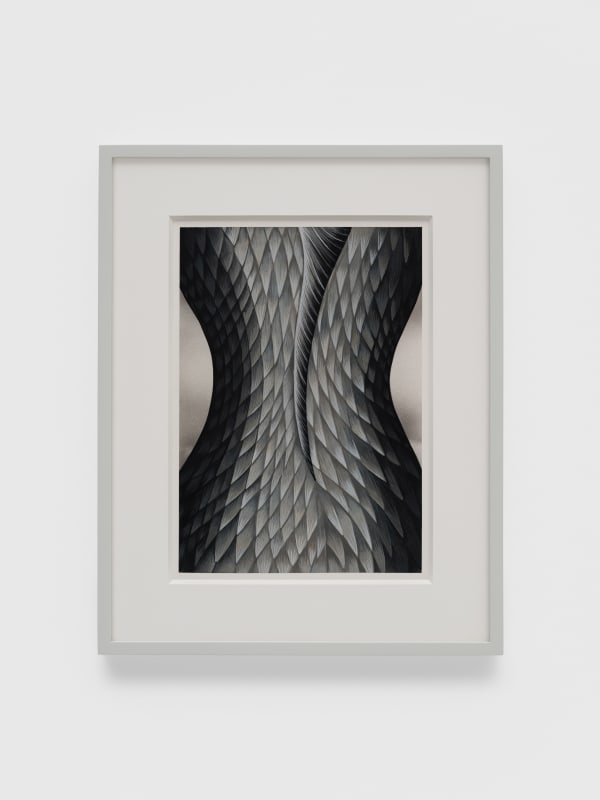 Julie Curtiss Corset, 2025 Airbrushed acrylic and gouache on paper, framed 49.2 x 39.1 cm I 19 3/8 x 15 3/8 in