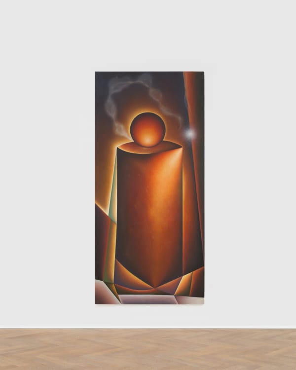 Angela Heisch The Perch, 2025 Oil on linen 215.9 x 101.6 cm | 85 x 40 in