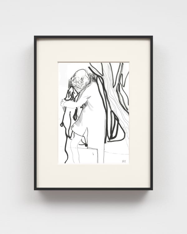 Daniel Richter Untitled, 2024 Pen and ink on paper, framed 58 x 46 cm | 22 7/8 x 18 1/8 in