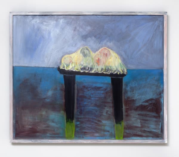 Rosalind Nashashibi Red Sea, 2018 Oil on canvas with artist's frame 91 x 110 cm | 35 7/8 x 43 1/4 in