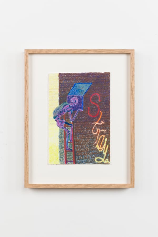 Anthony Cudahy Stray, 2022 Color pencil on paper, framed 33.5 x 26.6 x 2.9 cm | 13 1/4 x 10 1/2 x 1 1/8 in