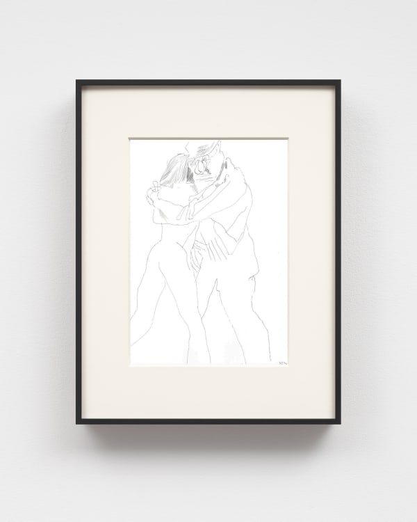 Daniel Richter Untitled, 2024 Pen and ink on paper, framed 58 x 46 cm | 22 7/8 x 18 1/8 in