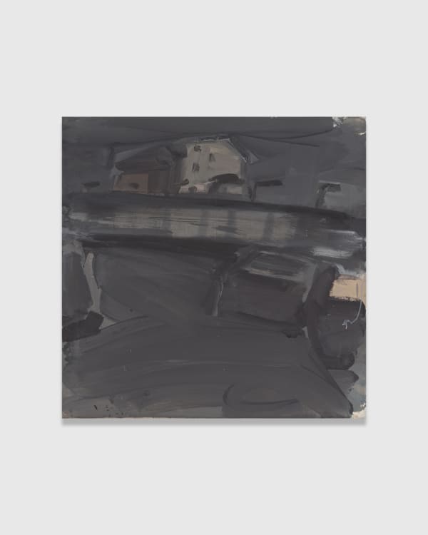 Wolfram Ebersbach Mauer Berlin 1, 1989 Acrylic on canvas 80 x 80 cm | 31 1/2 x 31 1/2 in