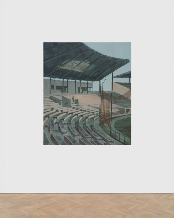 Arturo Kameya The void, 2024 Acrylic and clay powder on wood 140 x 120 cm | 55 1/8 x 47 1/4 in