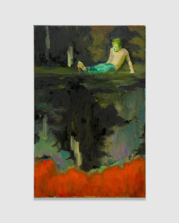 Christopher Orr The Dark Water, 2024 Oil on linen 70 x 45 cm | 27 1/2 x 17 3/4 in