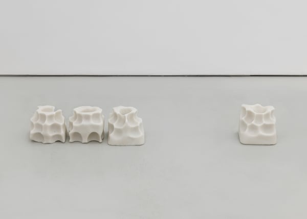 Saskia Noor van Imhoff Ten Days (Mineral Lick), 2024 Mineral salt, four parts 15 x 17.5 x 17 cm | 5 7/8 x 6 7/8 x 6 3/4 in (each)