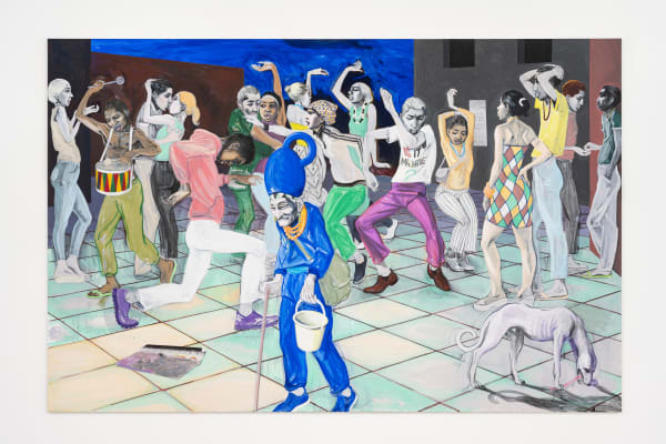 Charles Avery, Untitled (Dancers, Seer in Full Blue), 2023