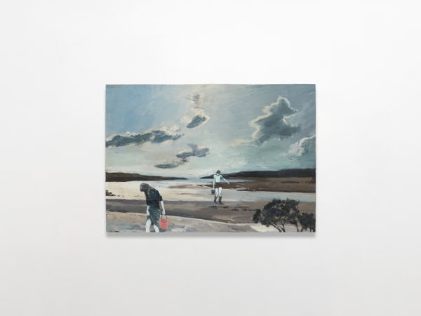 Charles Avery Untitled (Old ground, gatherers), 2024 Oil on board 53 x 75 cm | 20 7/8 x 29 1/2 in