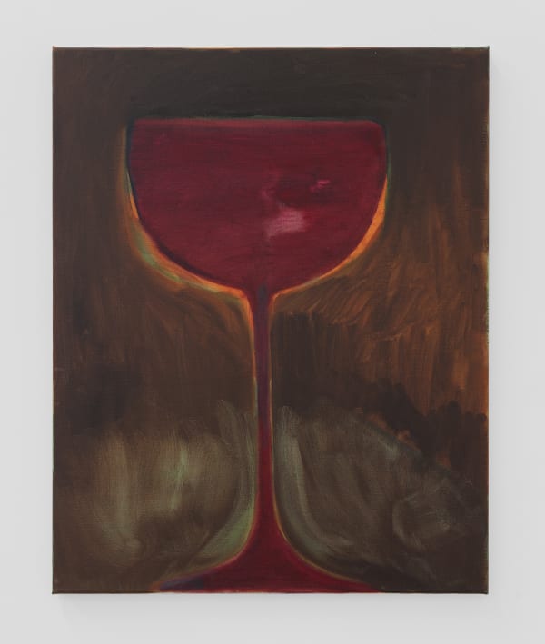 Rosalind Nashashibi Red Wine, 2017 Oil on canvas 75 x 60 x 2 cm | 29 1/2 x 23 5/8 x 3/4 in