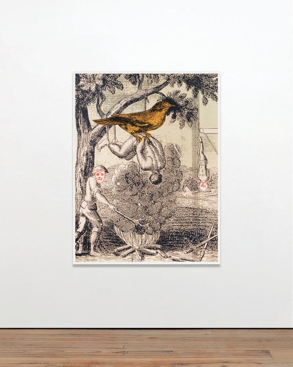 Daniel Richter Untitled II, 2007 Woodcut and etching on paper 153 x 115.5 cm | 60 1/4 x 45 1/2 in 163 x 133 x 5 cm (framed) Edition of 16