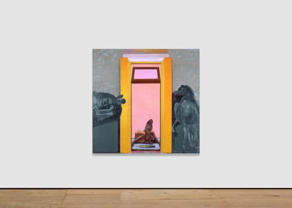 Pat Andrea La porte, 1988 Oil and casein on canvas 160 x 175 cm | 63 x 69 in