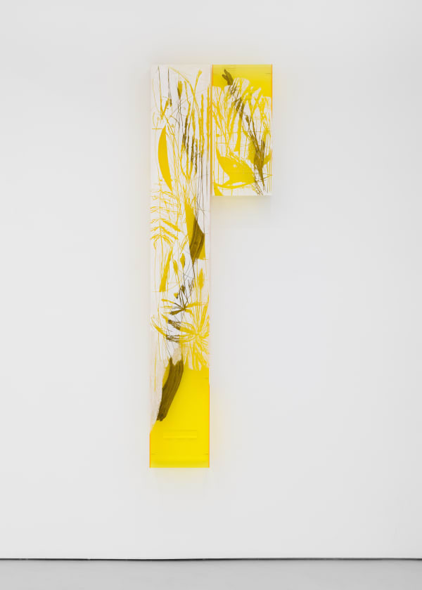 Saskia Noor van Imhoff Fourth Nature, 2024 Wood, plexiglass, shading paint, two parts Left: 173 x 25 x 12 cm | 68 1/8 x 9 7/8 x 4 3/4 in Right: 56 x 25 x 12 cm | 22 x 9 7/8 x 4 3/4 in