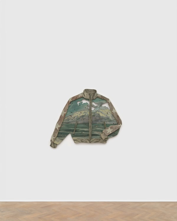 Arturo Kameya Mariposa nocturna, 2025 Acrylic and clay powder on wood 80 x 99 cm | 31 1/2 x 39 in (approx)