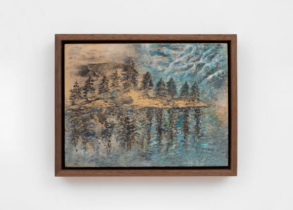 Ken D. Resseger Untitled, 2025 Oil and acrylic on wood, framed 17.8 x 22.9 cm | 7 x 9 in