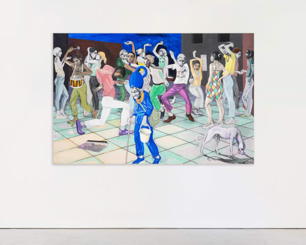 Charles Avery, Untitled (Dancers, Seer in Full Blue), 2023