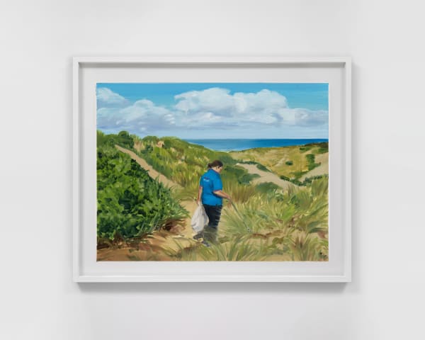 Caroline Walker Study for Sand Dunes, 2025 Oil on paper, framed 53.4 x 67.6 cm | 21 x 26 5/8 in