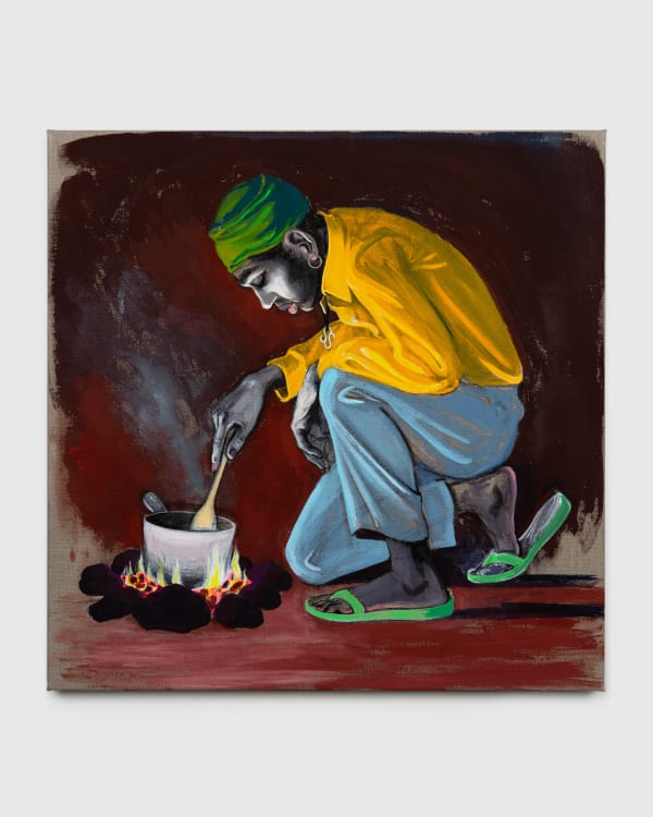 Charles Avery, Untitled (Insurgent Stirring a Pot), 2023