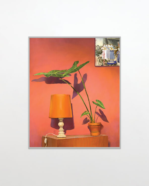 Matthias Weischer Lampe und Laute, 2024 iPad Drawing, C-Print in grey frame 85 x 70 cm | 33 1/2 x 27 1/2 in Edition of 5