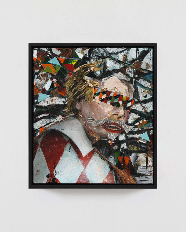 Tjebbe Beekman Gustatoir, 2024-2025 Acrylic, acrylic emulsions and grit on canvas mounted to wood panel, framed 42.5 x 38 x 6.5 cm | 16 3/4 x 15 x 2 1/2 in