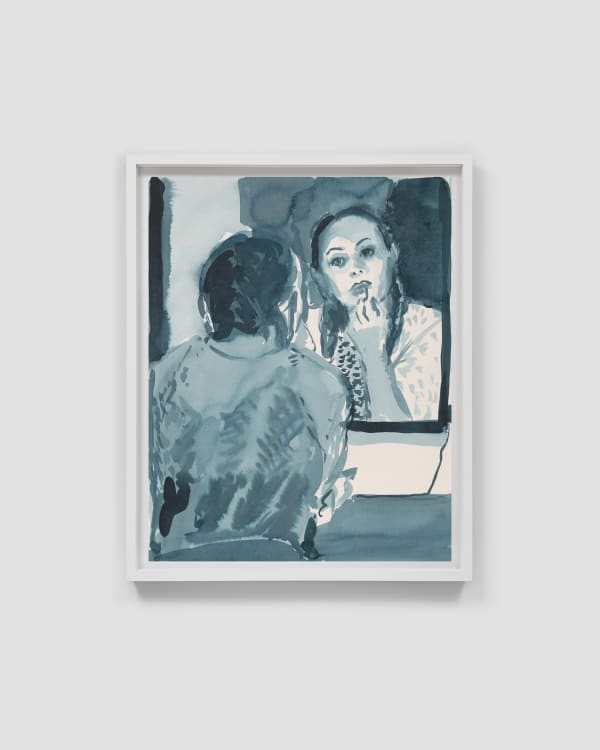 Caroline Walker Troupers 1, 2024 Ink on paper, framed 53.7 x 43.7 cm | 21 1/8 x 17 1/4 in