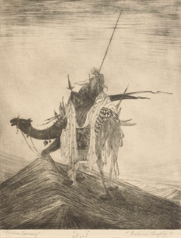 Abdur Rahman Chughtai, Endless Journey, 1950 Circa