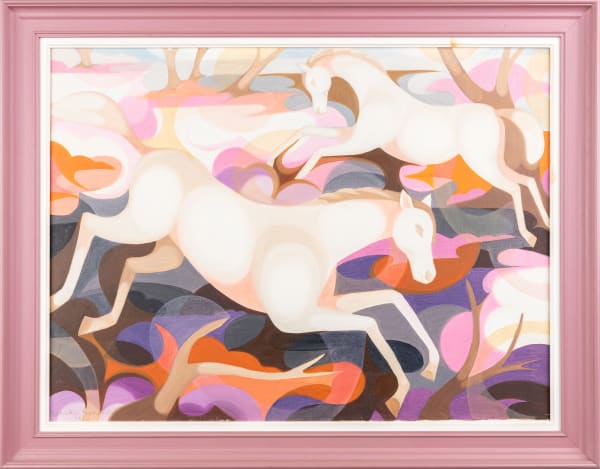 Senaka Senanayake, Horses at Sunset, 1980